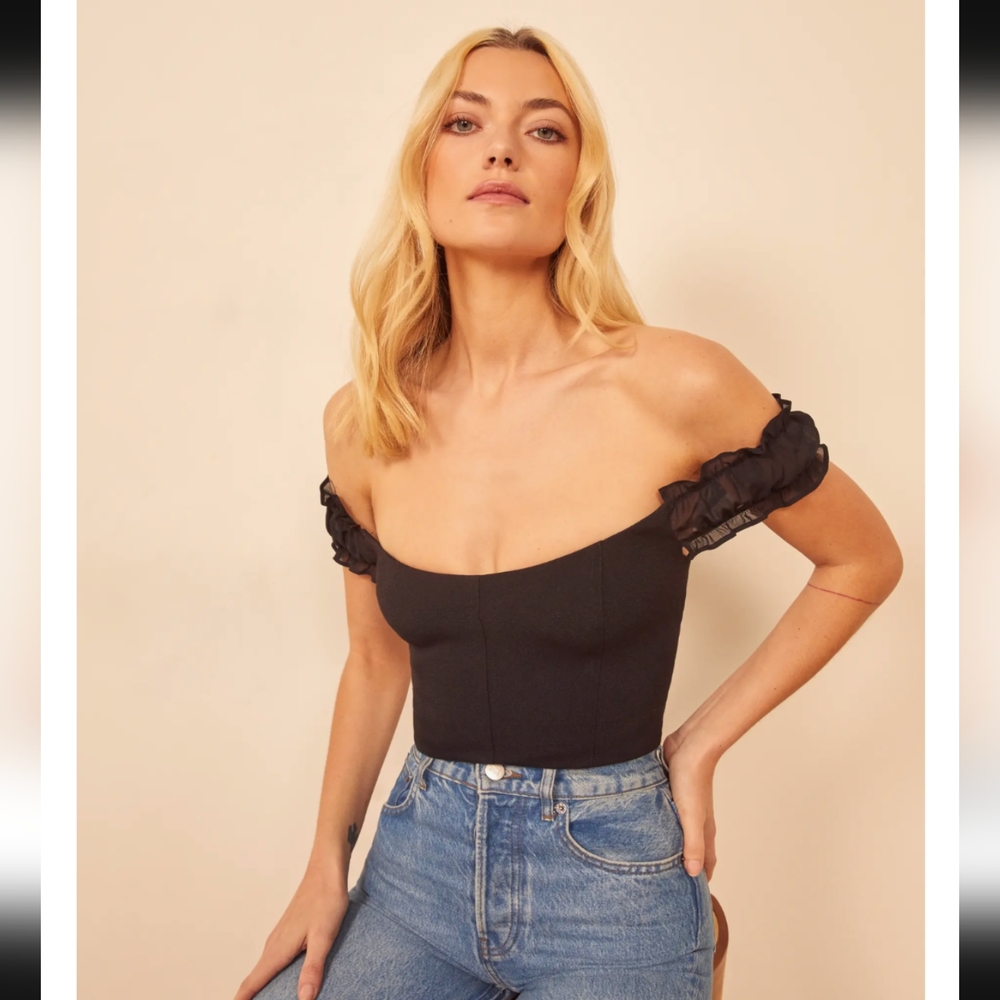 Reformation Granada Off-Shoulder Top